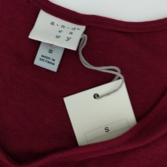 A New Day Pom Pom Shoulder Swing Tank - S & 1x - Picture 8 of 8